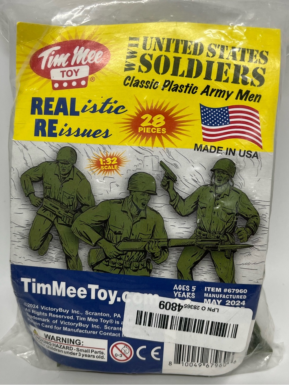 Green United States Soldiers - 28-Piece Classic Plastic Army Men